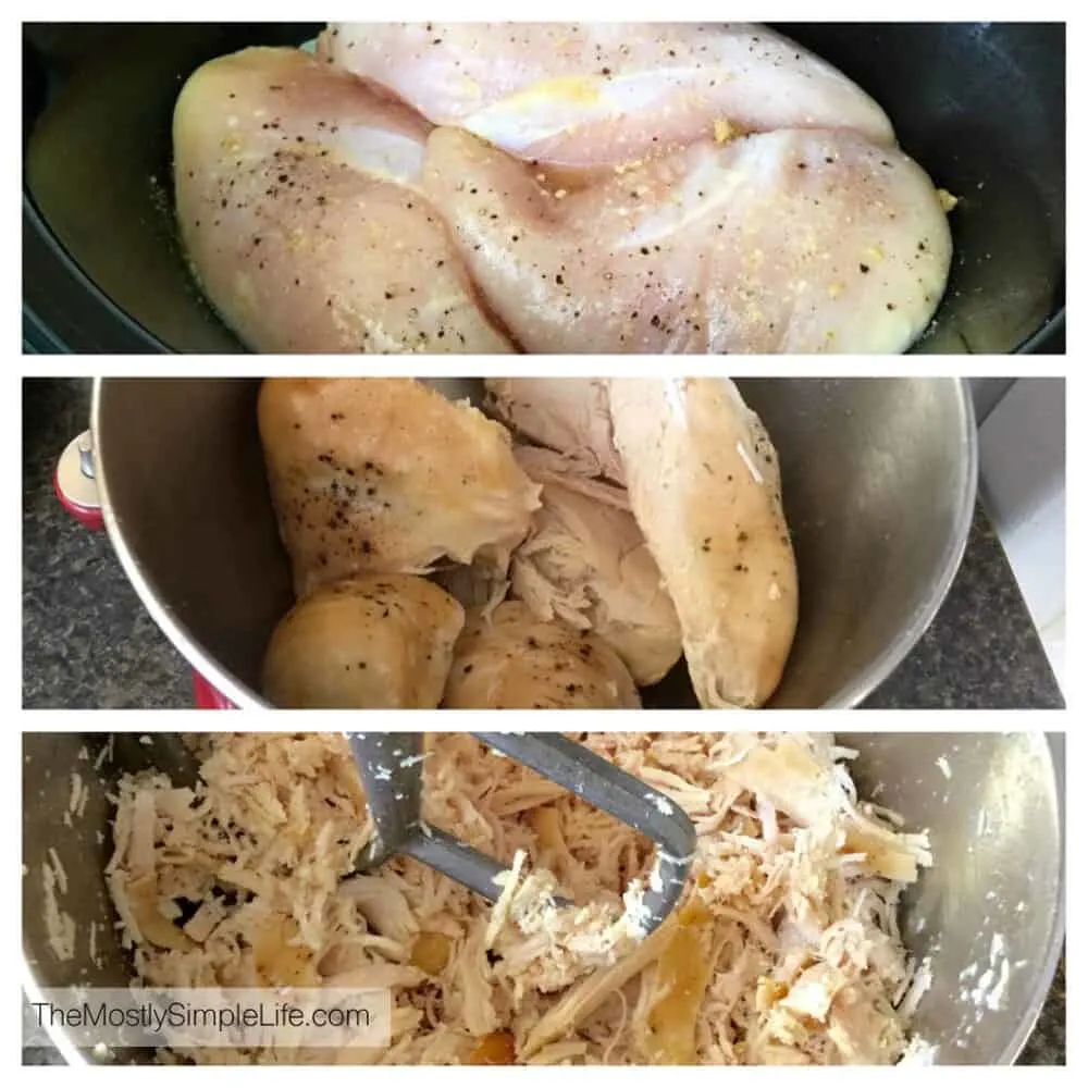 Easy Slow Cooker Shredded Chicken 