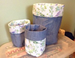 fabric buckets