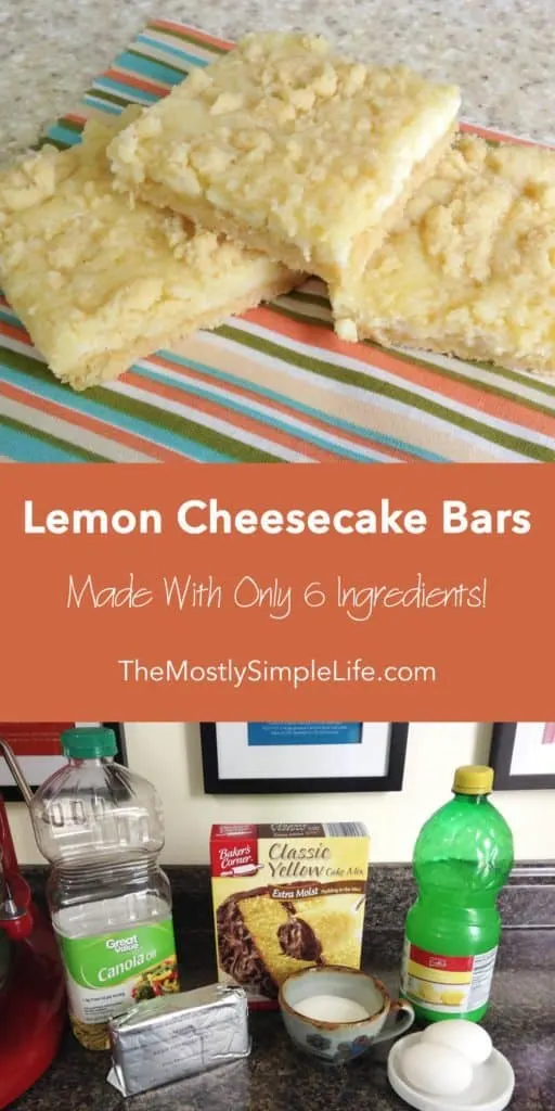 Long Lemon Cheesecake Bars