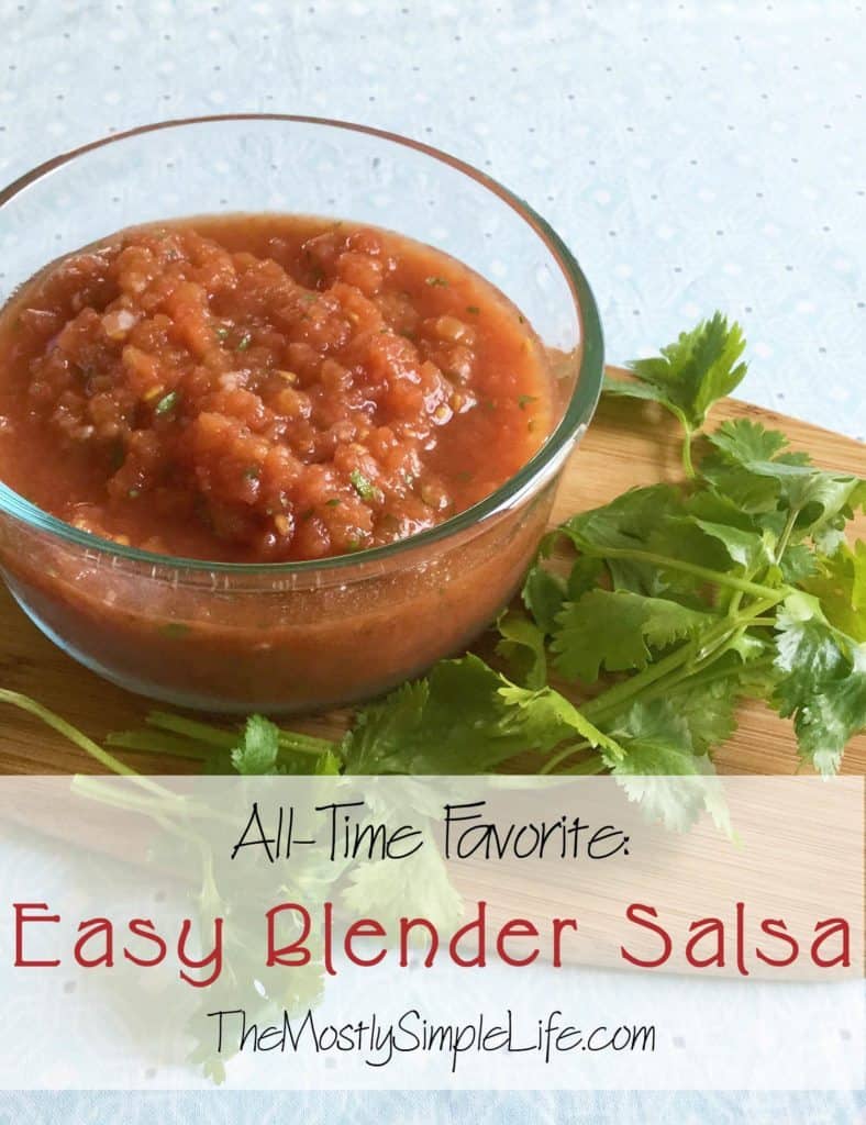 AllTime Favorite Easy Blender Salsa The (mostly) Simple Life