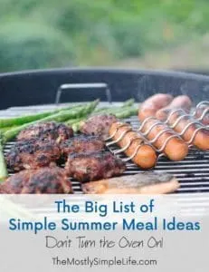Simple Summer Meal Ideas