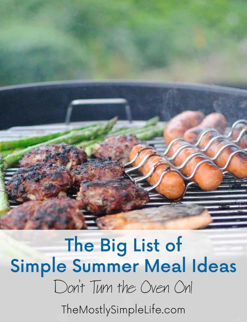 Simple Summer Meal Ideas For Family Simple Summer Meal Ideas For Family