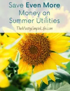 save money on summer utilities