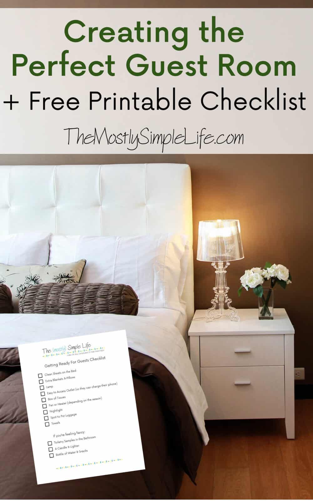 Creating the Perfect Guest Room + Printable Checklist The (mostly) Simple Life