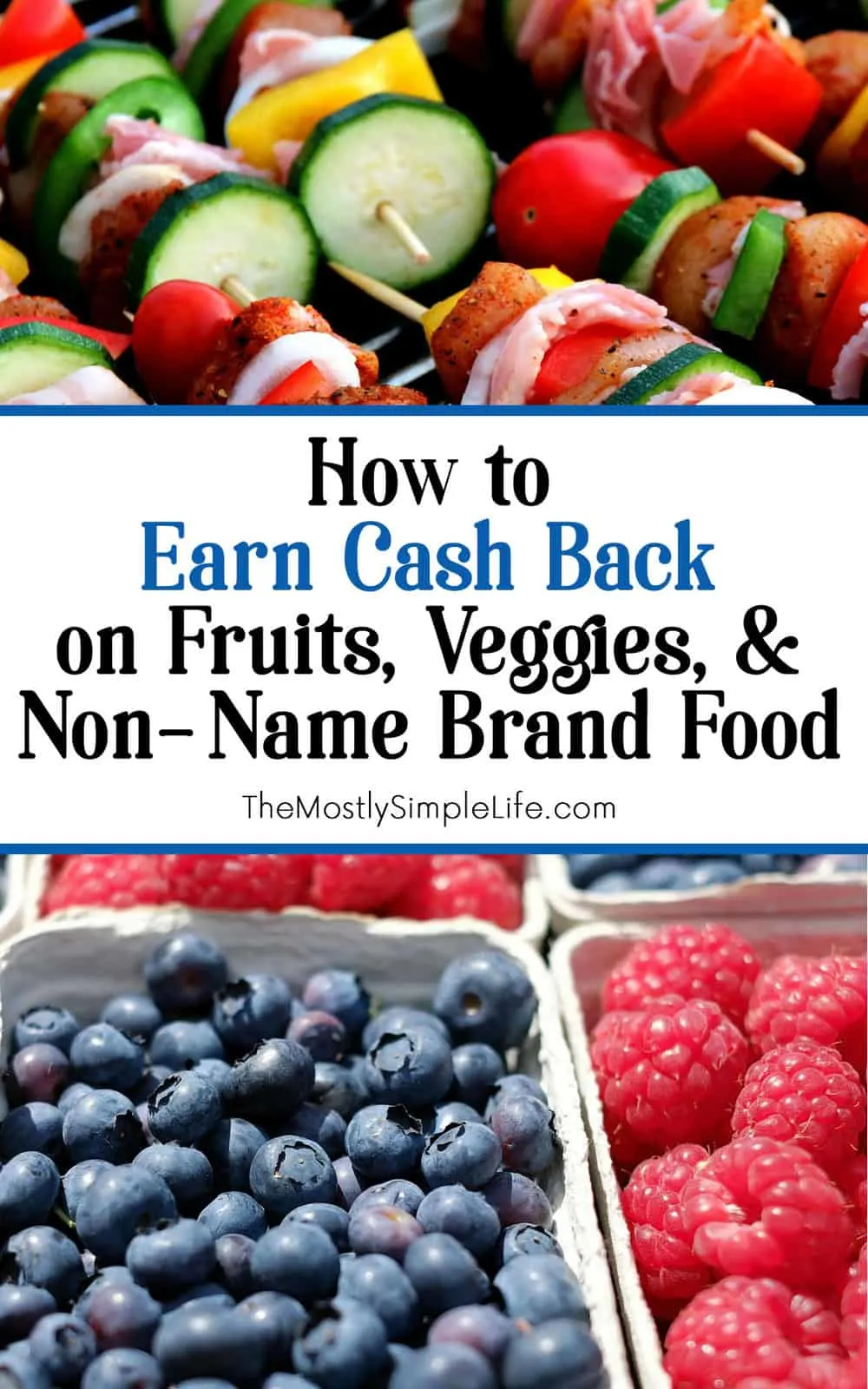 You can earn cash back on fruits, veggies, and non-name brand foods! No coupon clipping. It's super easy. Save money on the healthy stuff! Awesome tutorial shows exactly how to do it!