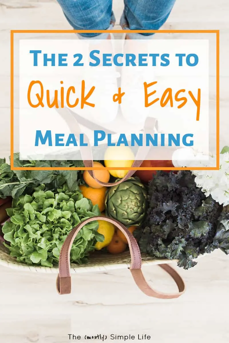 2-Step Easy Meal Planning