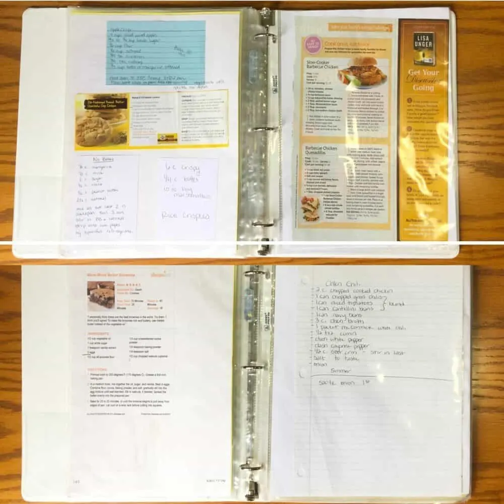 recipe binder pic