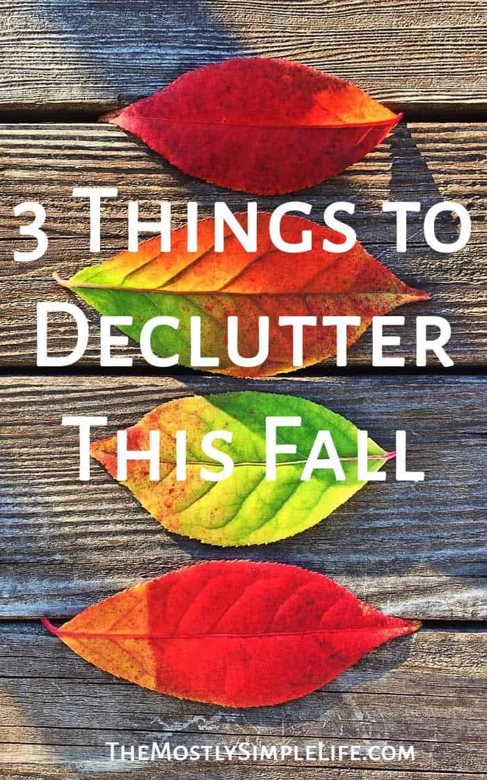 3 Things to Declutter This Fall