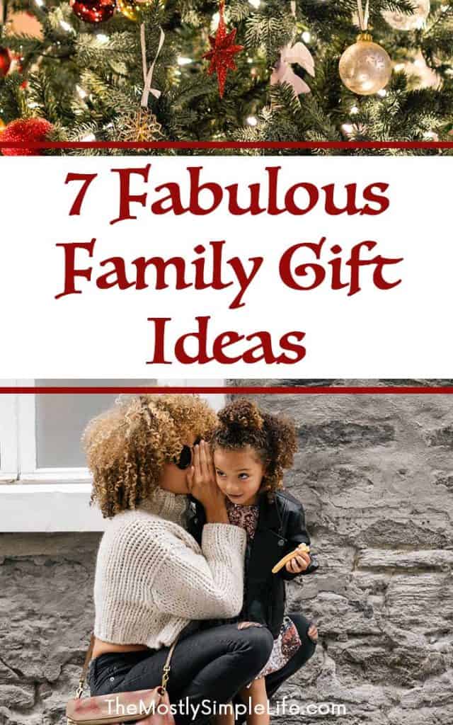7 Fabulous Family Gift Ideas | Christmas gift guide | Family Christmas present guide | Pin now for Christmastime! 