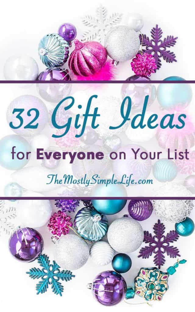 32 Gift Ideas for Everyone on Your List | Inexpensive Gift Ideas | Christmas Present Gift Guide 