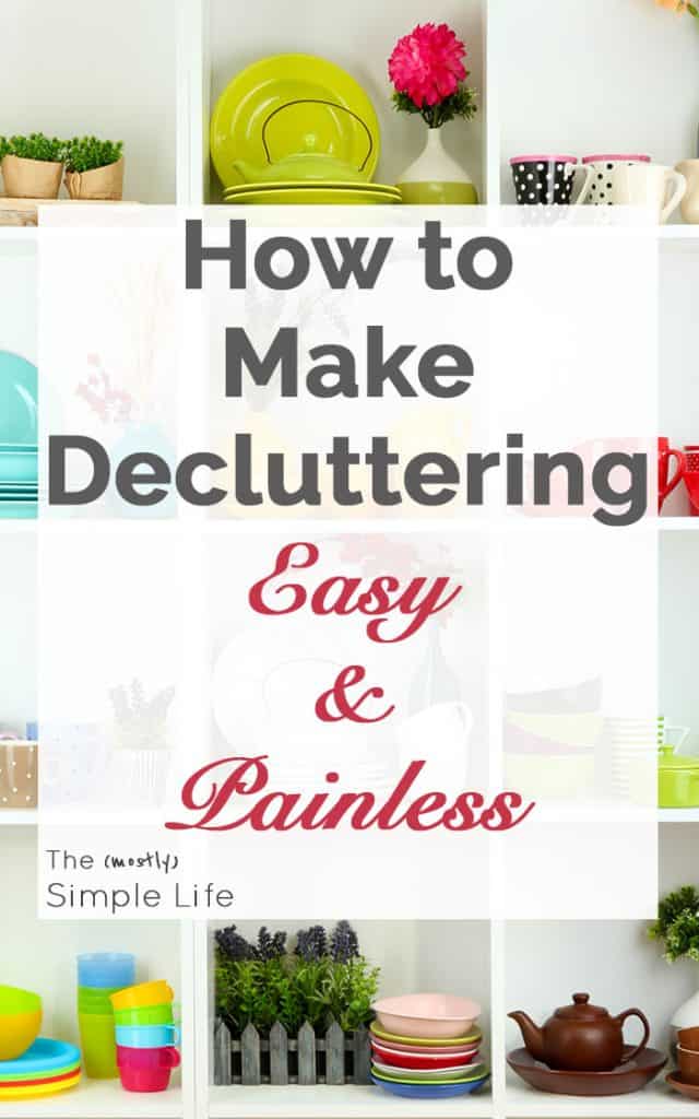How to make decluttering easy and painless by reducing multiples | This really works and is so simple! 
