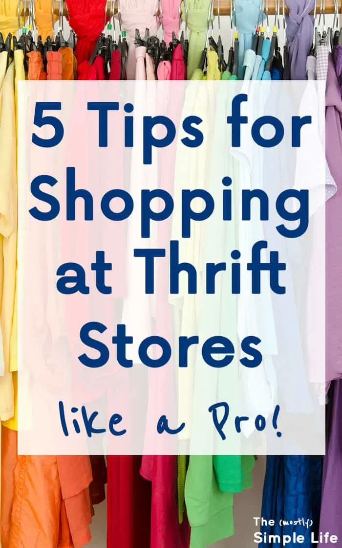 5 Tips for Shopping at Thrift Stores like a Pro | I used to have digging through stuff at the thrift store, but now I find awesome clothes at great prices! 