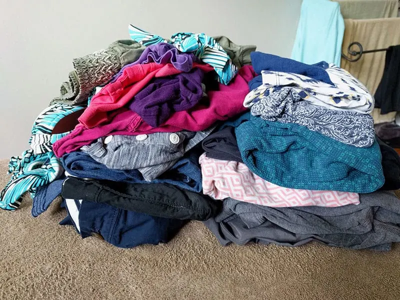 organize clothing in a small closet
