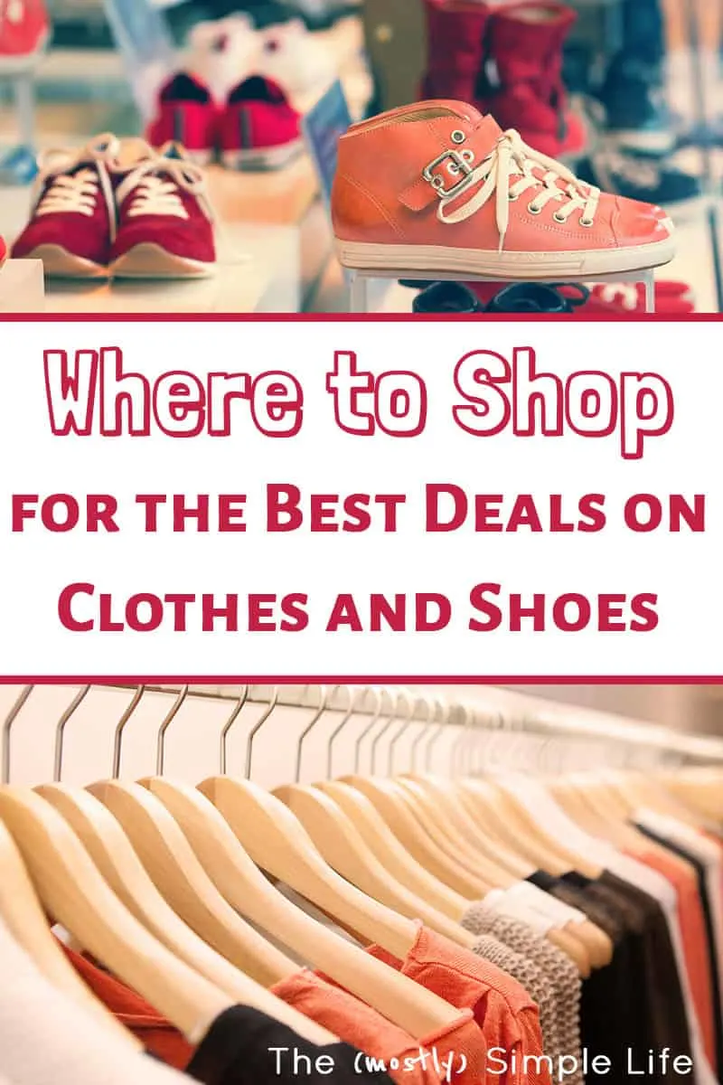 Where to Shop for the Best Deals on Clothes and Shoes