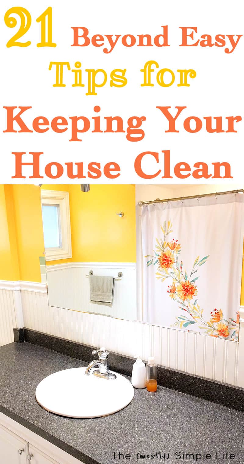 21 Ways to Keep a Clean House