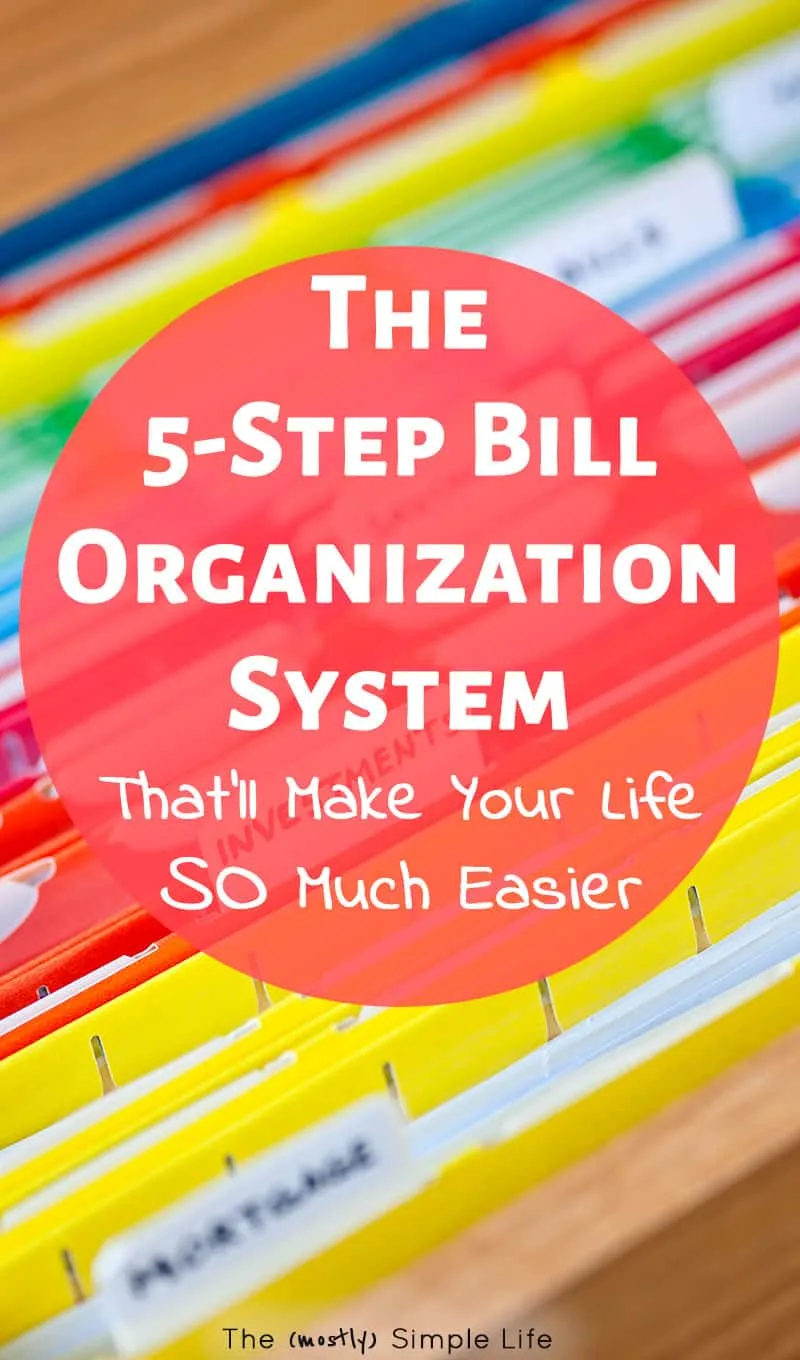 How to Organize Paying Bills: Our Simple System