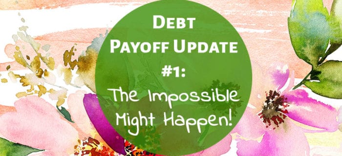 Debt Free Journey Update #1: The Impossible Might Happen!