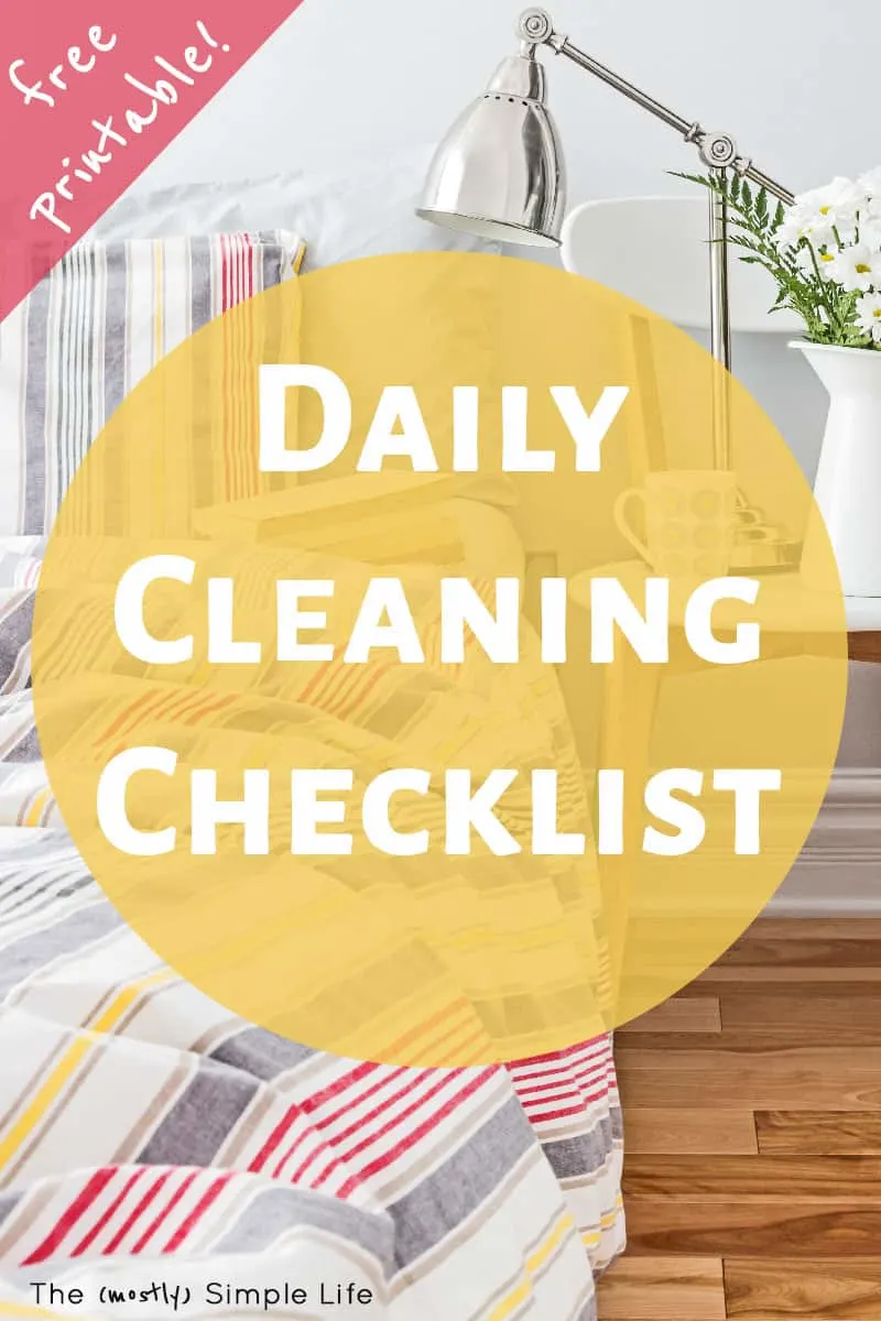 The Daily Cleaning Checklist