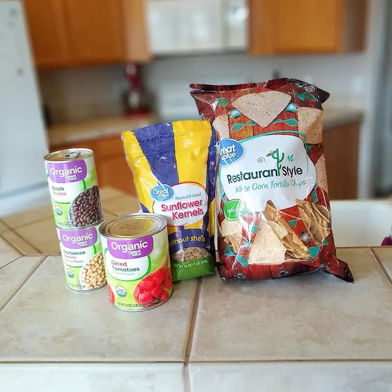 Food from Walmart Grocery Pickup