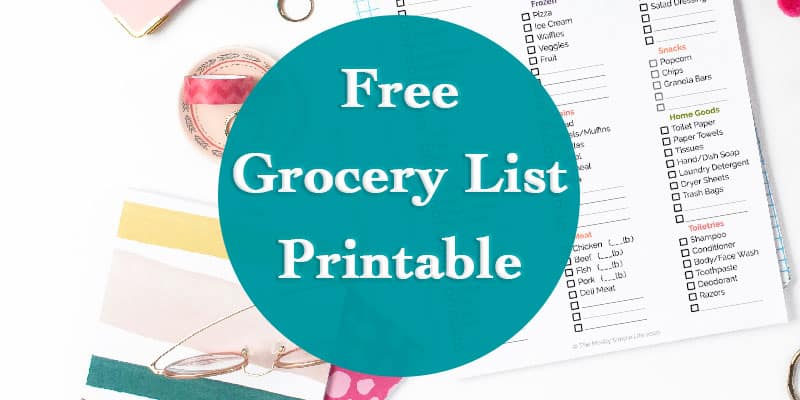 Free Grocery List Printable