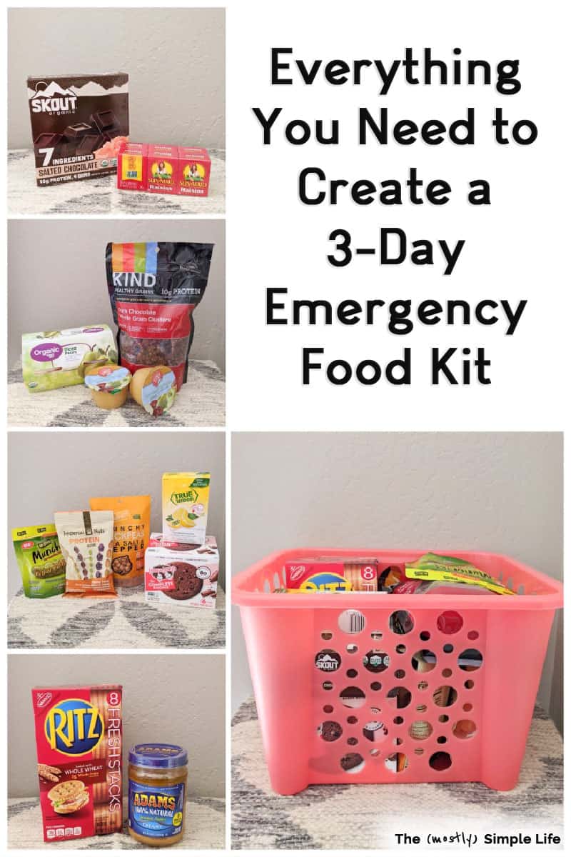 How to Create an Emergency Meal Plan (with 3 Day Menu)