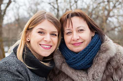 Portrait of me and my mom