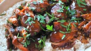 Teriyaki chicken thighs