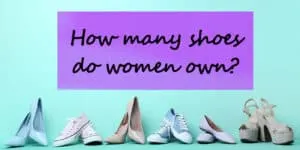 how many shoes do women own header