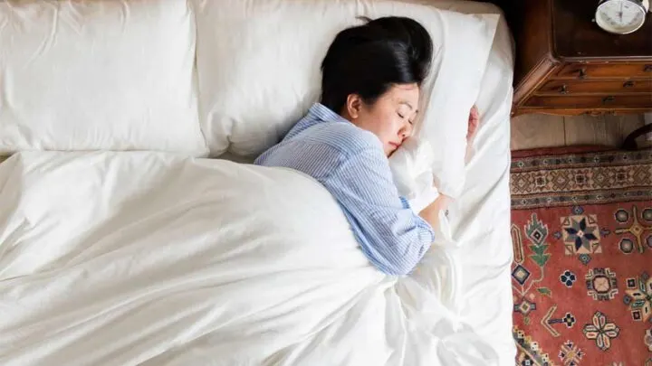 in bed