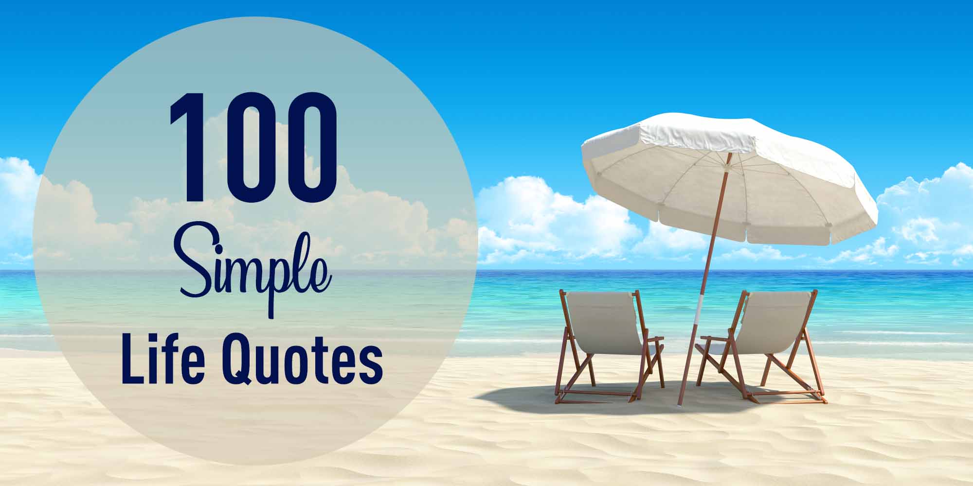 header for 100 simple life quotes