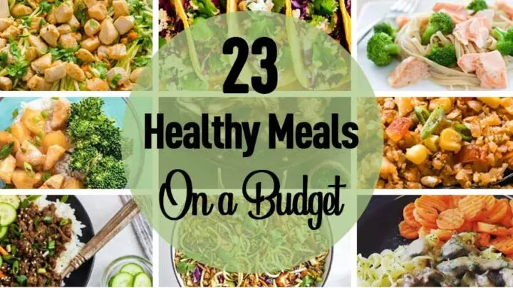 collage of healthy meal pictures