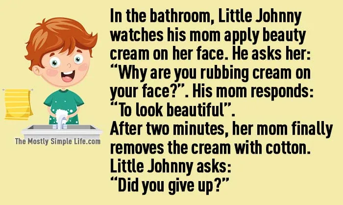 beauty cream little johnny joke