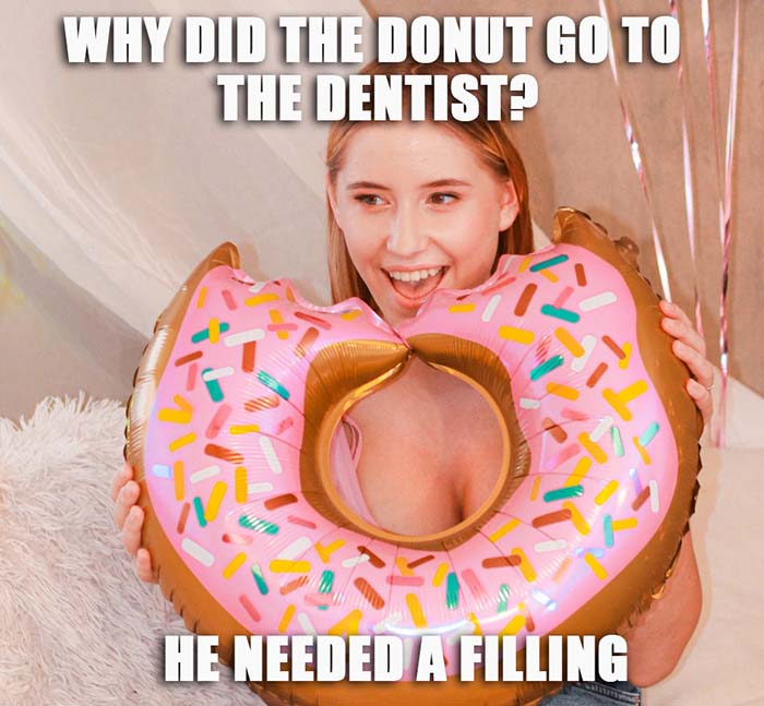 donut goes to the dentist joke