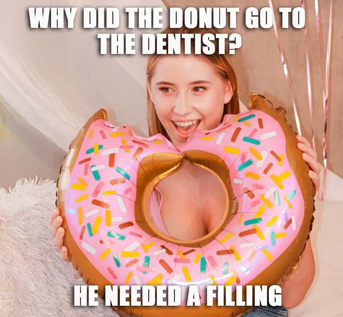donut goes to the dentist joke