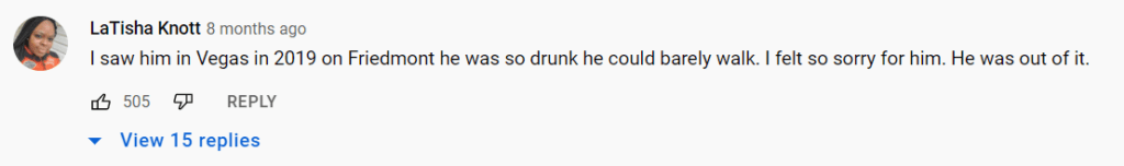 reader comment about seeing deez nuts guy in vegas being drunk