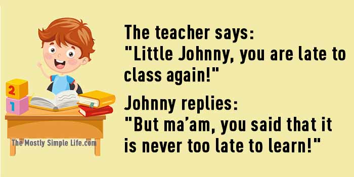 late to class little johnny joke