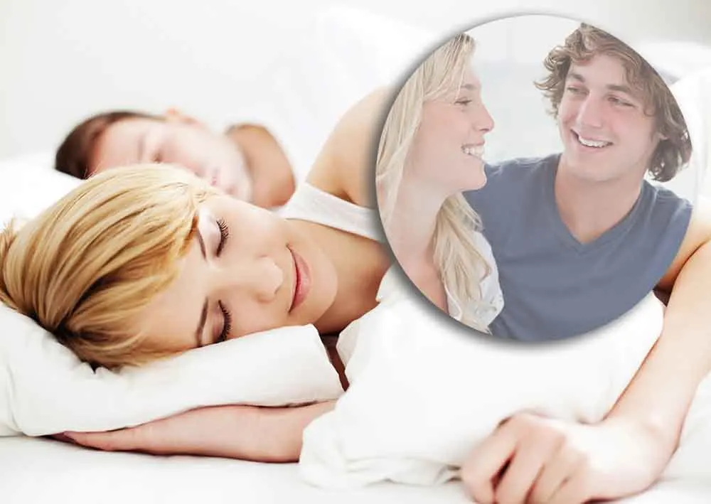 woman dreaming about her brother