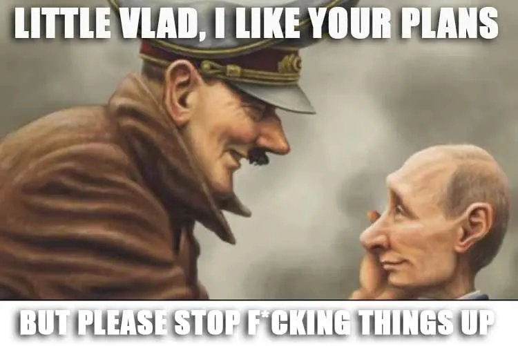 vladimir putin and adolf meme