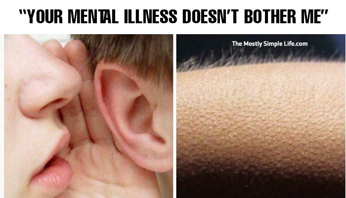 mental health meme with goosebumps