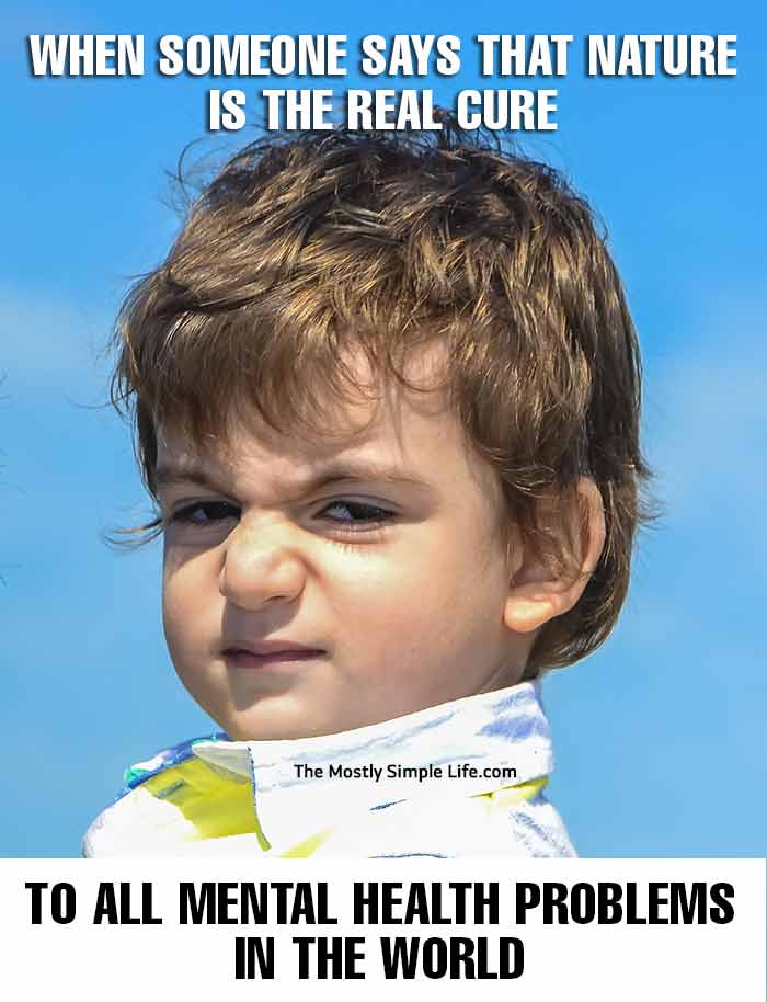 mental health meme with frowning child