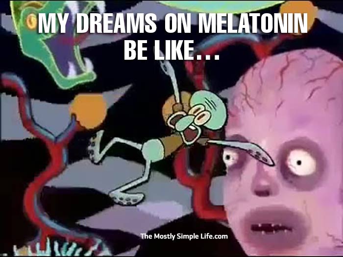 Mental health meme about melatonin