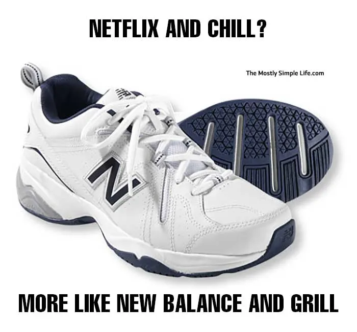 dad meme with New Balance sneakers