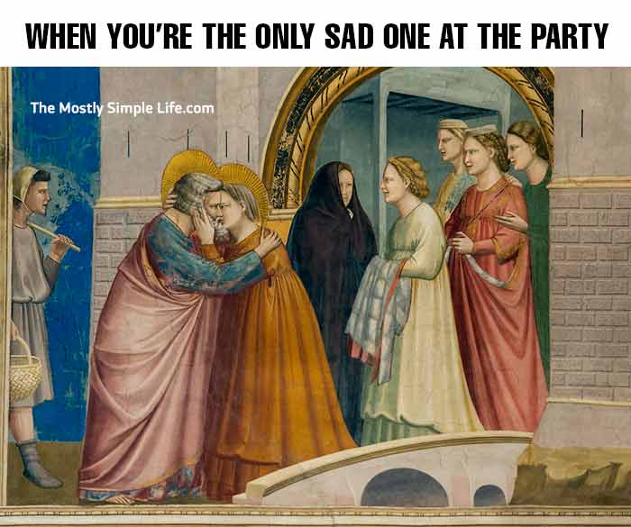 depression meme about parties