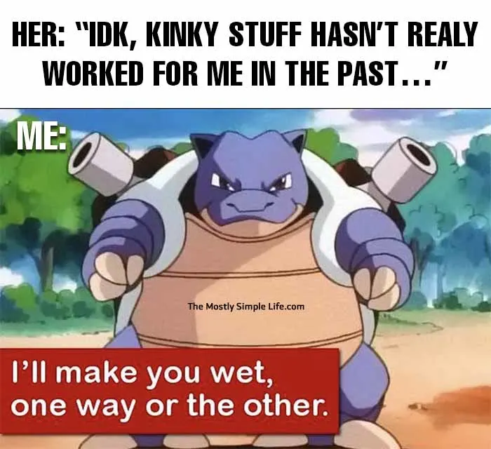 kinky meme with blastoise