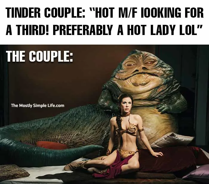 kinky meme with jabba the hutt and slave leia