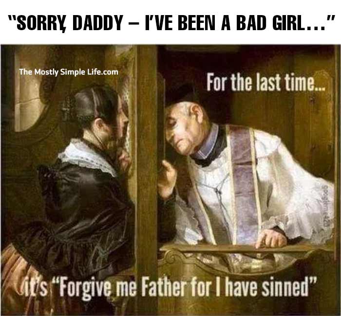 kinky meme with priest and daddy joke
