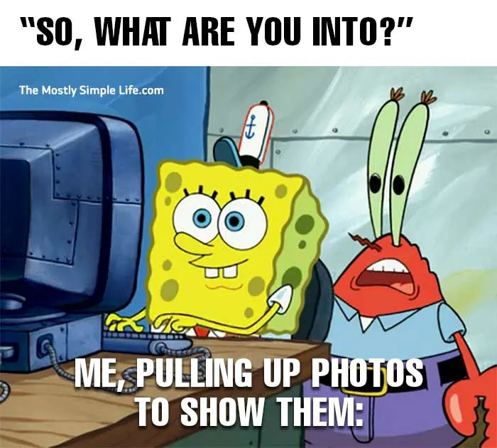 kinky meme with spongebob showing krabs his computer screen