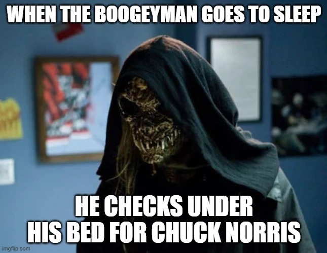boogeyman going to sleep after checking for CN under the bed