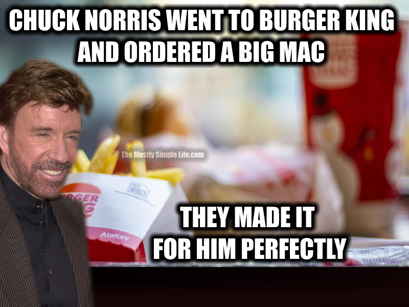 burger king Chuck Norris joke