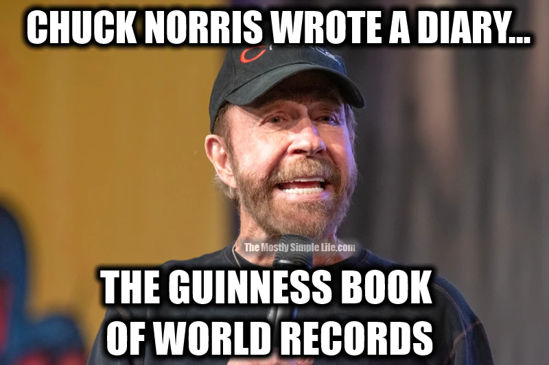 Chuck Norris diary joke